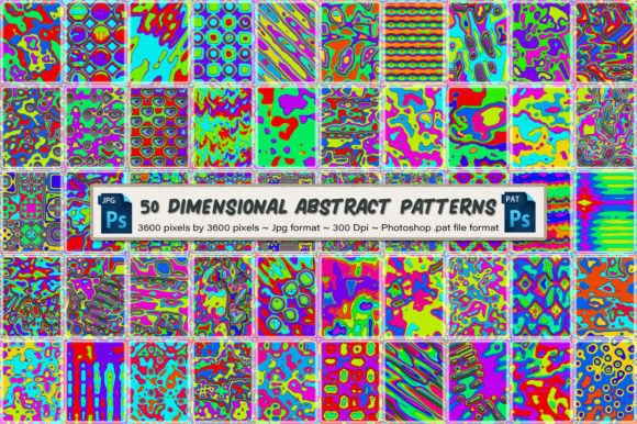 50 Dimensional Abstract Patterns: Seamless Design Power for Modern Creative Workflows