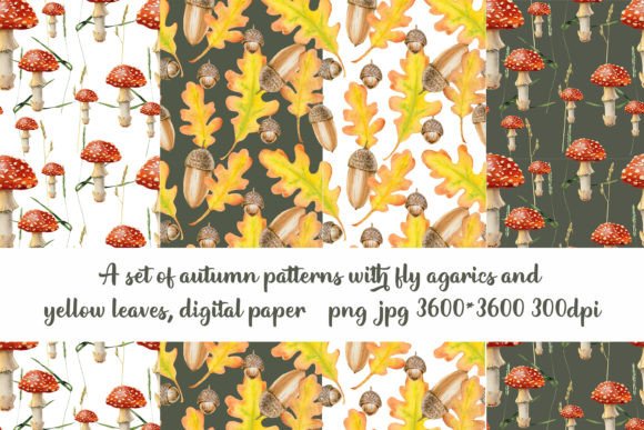 Autumn Seamless Patterns, Digital Paper