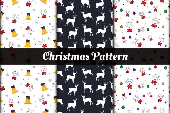 Christmas Patterns Seamless Set