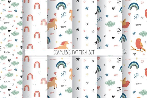 Doodle Seamless Patterns Vector: Creative Freedom, Ready to Use