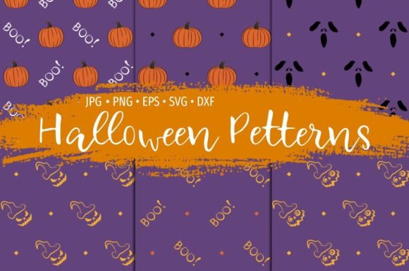 Halloween Seamless Patterns